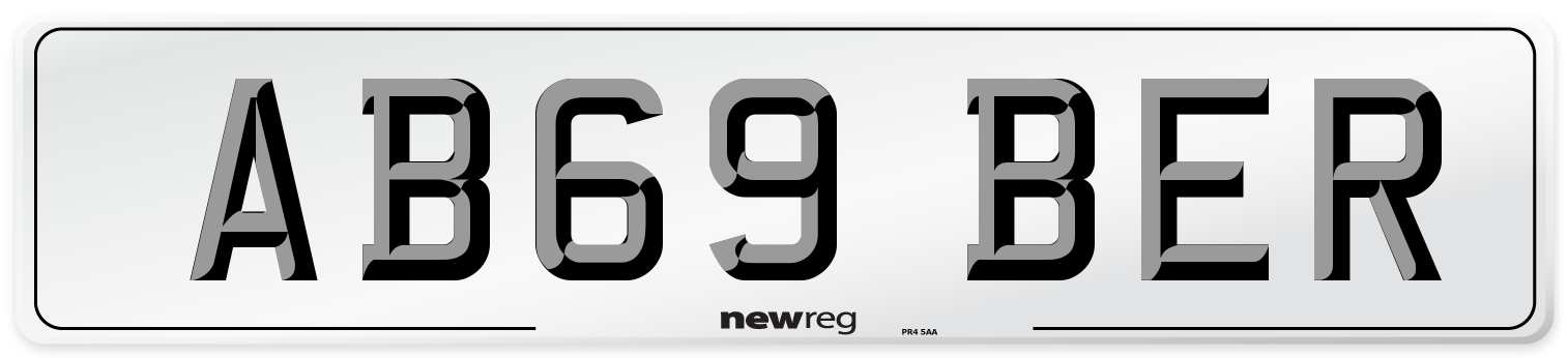 AB69 BER Number Plate from New Reg